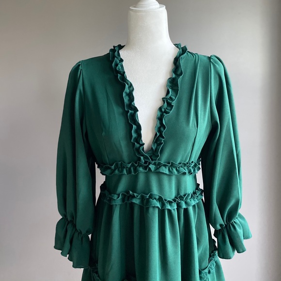 🔹New🔹Open Back Ruffle Dress - Picture 6 of 10